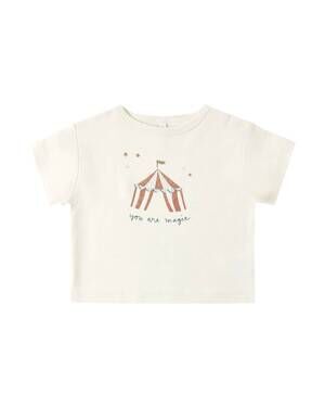 NEW QUINCY MAE girls you are magic boxy tee in white